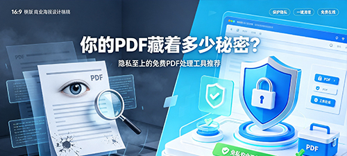 你的PDF藏着多少秘密？隐私至上的免费PDF处理工具推荐